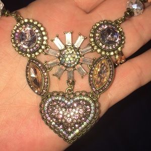 Betsey Johnson Heart Bling Necklace